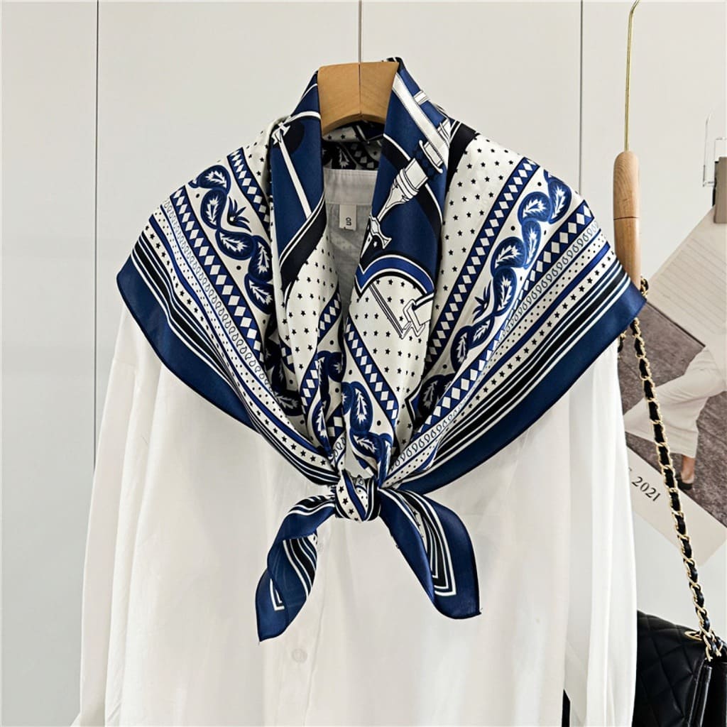 MaraSilk Pure Mulberry Silk Scarf - Square Crepe Satin MS404