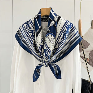 MaraSilk Pure Mulberry Silk Scarf - Square Crepe Satin MS404