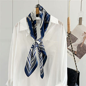 MaraSilk Pure Mulberry Silk Scarf - Square Crepe Satin MS404