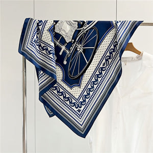 MaraSilk Pure Mulberry Silk Scarf - Square Crepe Satin MS404