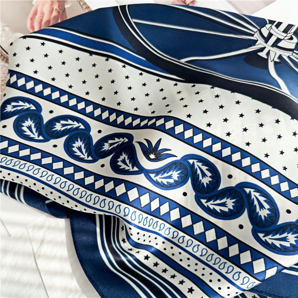 MaraSilk Pure Mulberry Silk Scarf - Square Crepe Satin MS404