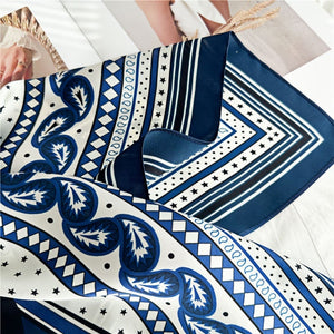 MaraSilk Pure Mulberry Silk Scarf - Square Crepe Satin MS404