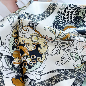 MaraSilk Pure Mulberry Silk Scarf - Square Crepe Satin MS405