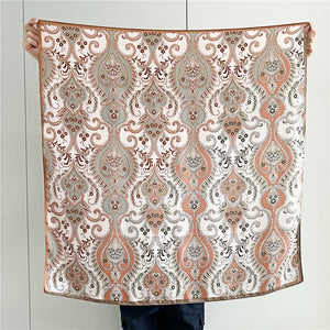 MaraSilk Pure Mulberry Silk Scarf - Square Crepe Satin MS406