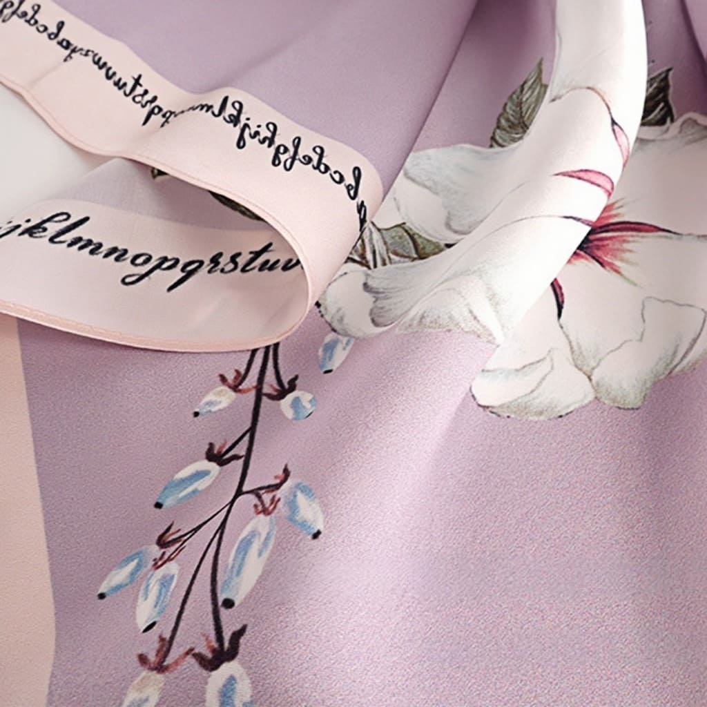 MaraSilk Pure Mulberry Silk Scarf - Square Crepe Satin MS407