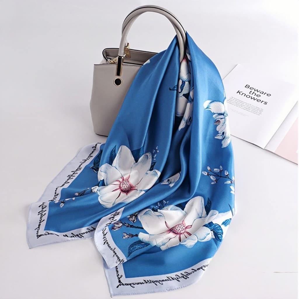 MaraSilk Pure Mulberry Silk Scarf - Square Crepe Satin MS407 34" x 34" MS40703