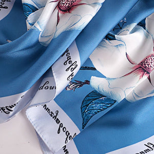 MaraSilk Pure Mulberry Silk Scarf - Square Crepe Satin MS407