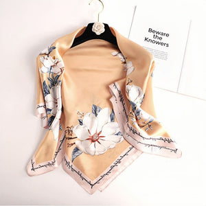 MaraSilk Pure Mulberry Silk Scarf - Square Crepe Satin MS407