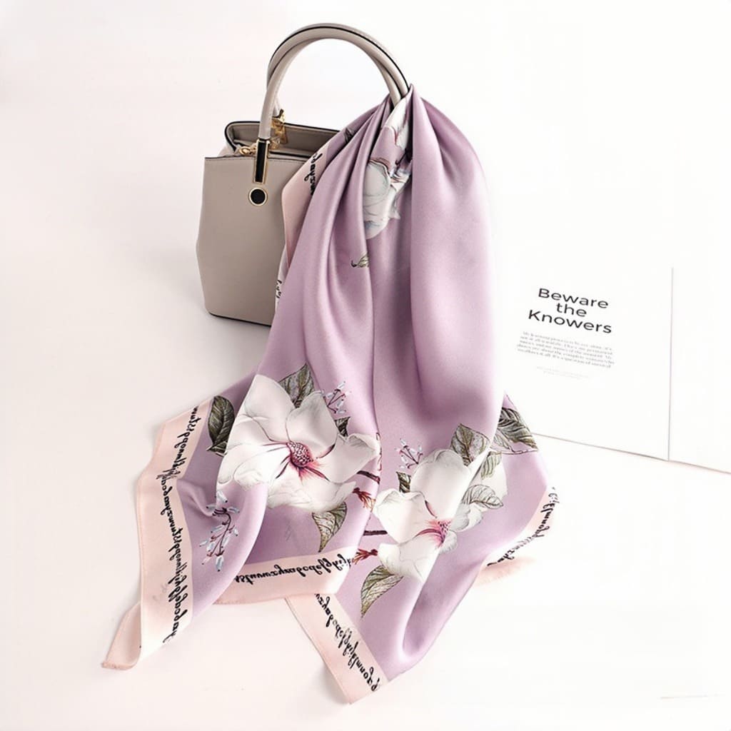 MaraSilk Pure Mulberry Silk Scarf - Square Crepe Satin MS407 34" x 34" MS40702