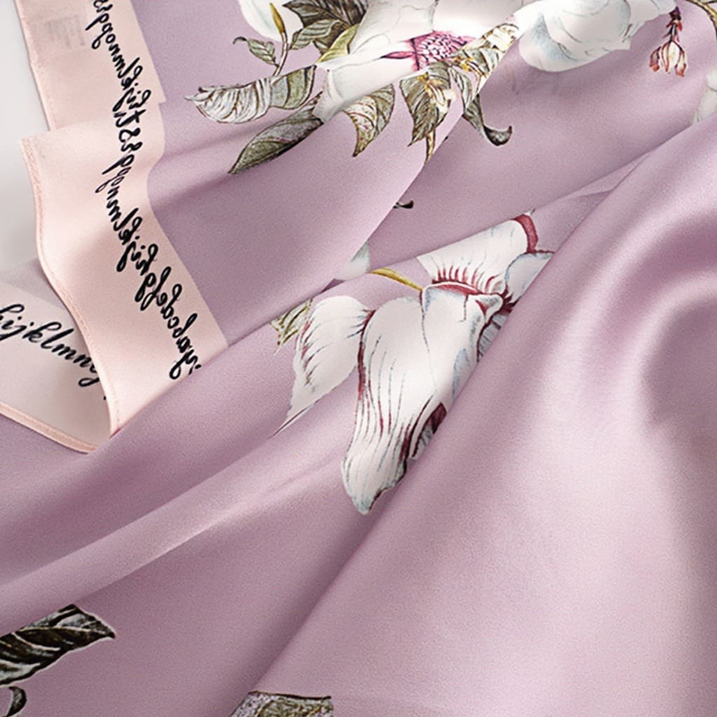 MaraSilk Pure Mulberry Silk Scarf - Square Crepe Satin MS407