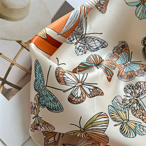 MaraSilk Pure Mulberry Silk Scarf - Square Crepe Satin MS408