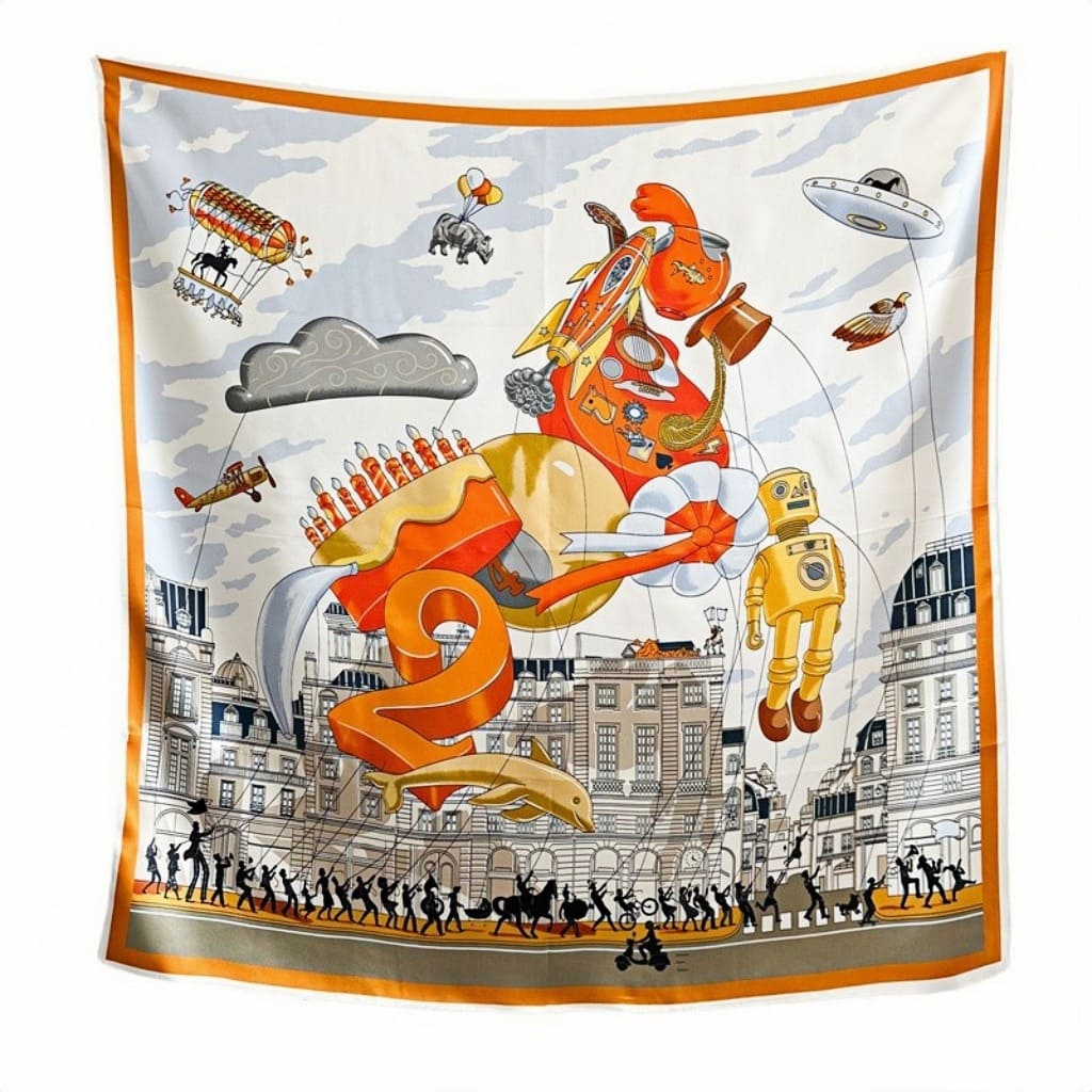 MaraSilk Pure Mulberry Silk Scarf - Square Crepe Satin MS409