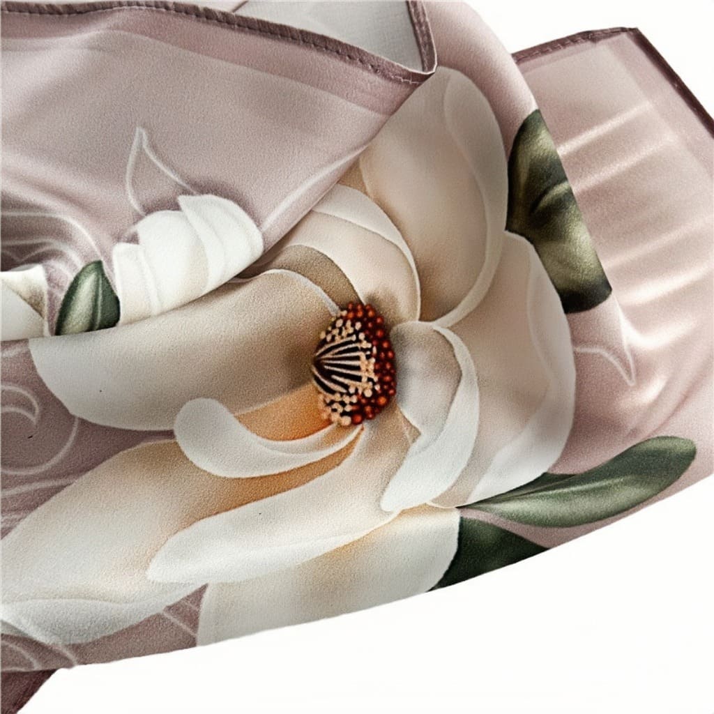 MaraSilk Pure Mulberry Silk Scarf - Square Crepe Satin MS410