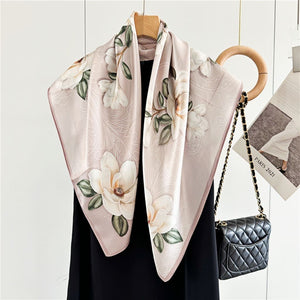 MaraSilk Pure Mulberry Silk Scarf - Square Crepe Satin MS410