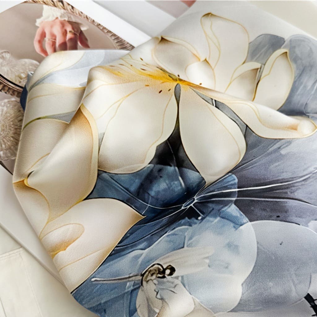 MaraSilk Pure Mulberry Silk Scarf - Square Crepe Satin MS411