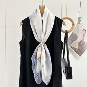 MaraSilk Pure Mulberry Silk Scarf - Square Crepe Satin MS411