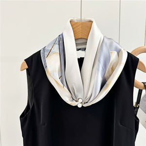 MaraSilk Pure Mulberry Silk Scarf - Square Crepe Satin MS411