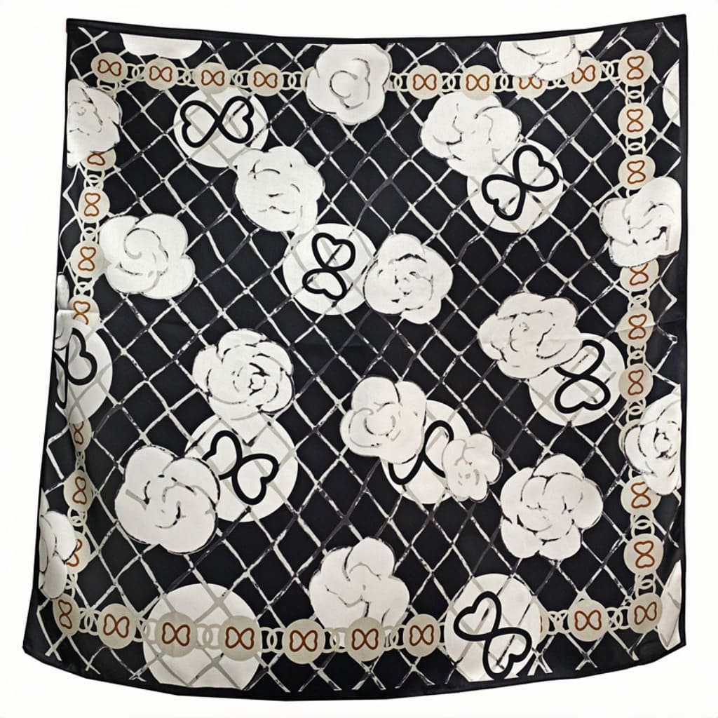 MaraSilk Pure Mulberry Silk Scarf - Square Crepe Satin MS412