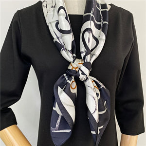 MaraSilk Pure Mulberry Silk Scarf - Square Crepe Satin MS412