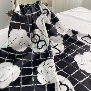 MaraSilk Pure Mulberry Silk Scarf - Square Crepe Satin MS412