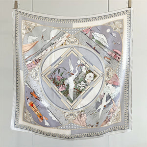 MaraSilk Pure Mulberry Silk Scarf - Square Crepe Satin MS413