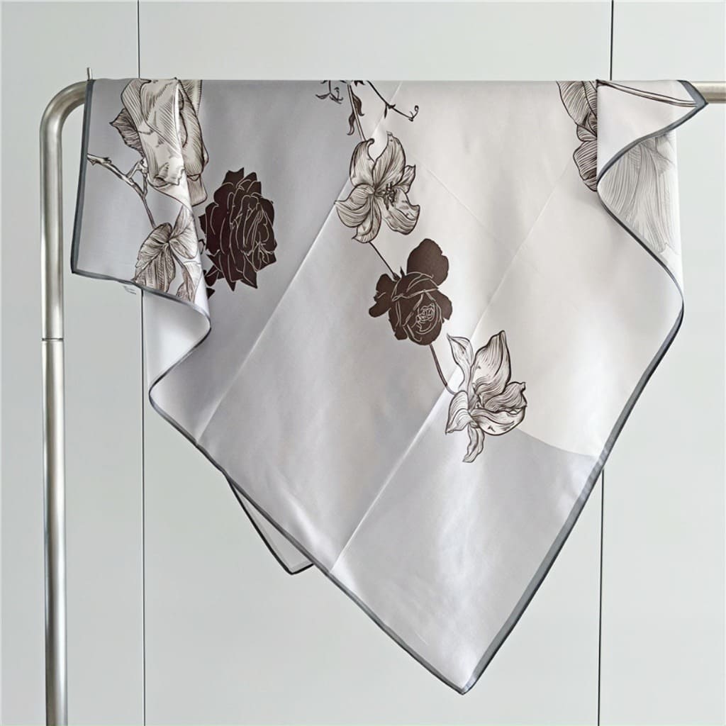MaraSilk Pure Mulberry Silk Scarf - Square Crepe Satin MS414