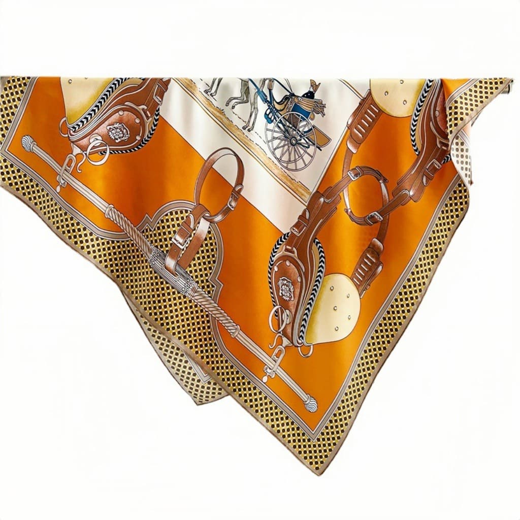 MaraSilk Pure Mulberry Silk Scarf - Square Crepe Satin MS415