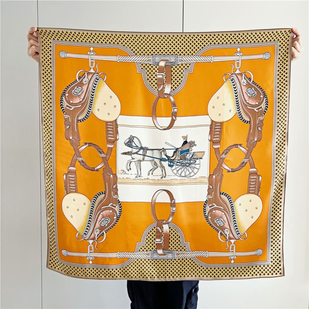 MaraSilk Pure Mulberry Silk Scarf - Square Crepe Satin MS415 34" x 34" MS41502