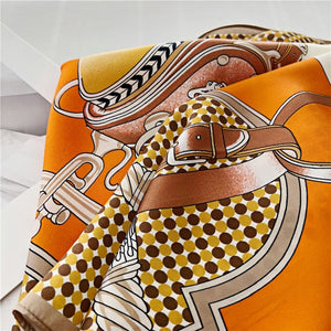 MaraSilk Pure Mulberry Silk Scarf - Square Crepe Satin MS415