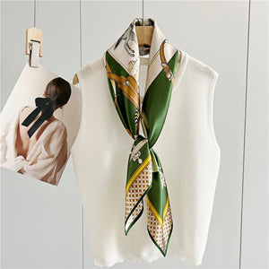 MaraSilk Pure Mulberry Silk Scarf - Square Crepe Satin MS415