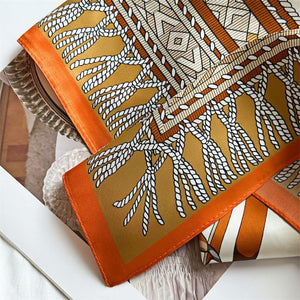 MaraSilk Pure Mulberry Silk Scarf - Square Crepe Satin MS416