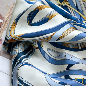 MaraSilk Pure Mulberry Silk Scarf - Square Crepe Satin MS416