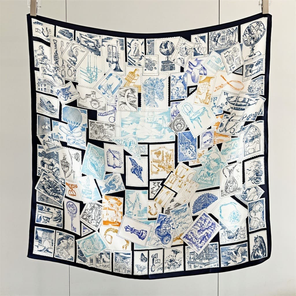 MaraSilk Pure Mulberry Silk Scarf - Square Crepe Satin MS417 34" x 34" MS41701