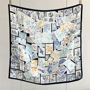 MaraSilk Pure Mulberry Silk Scarf - Square Crepe Satin MS417 34" x 34" MS41701