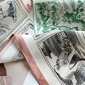 MaraSilk Pure Mulberry Silk Scarf - Square Crepe Satin MS417