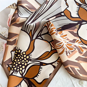 MaraSilk Pure Mulberry Silk Scarf - Square Crepe Satin MS418