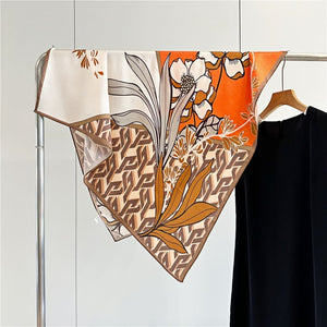 MaraSilk Pure Mulberry Silk Scarf - Square Crepe Satin MS418