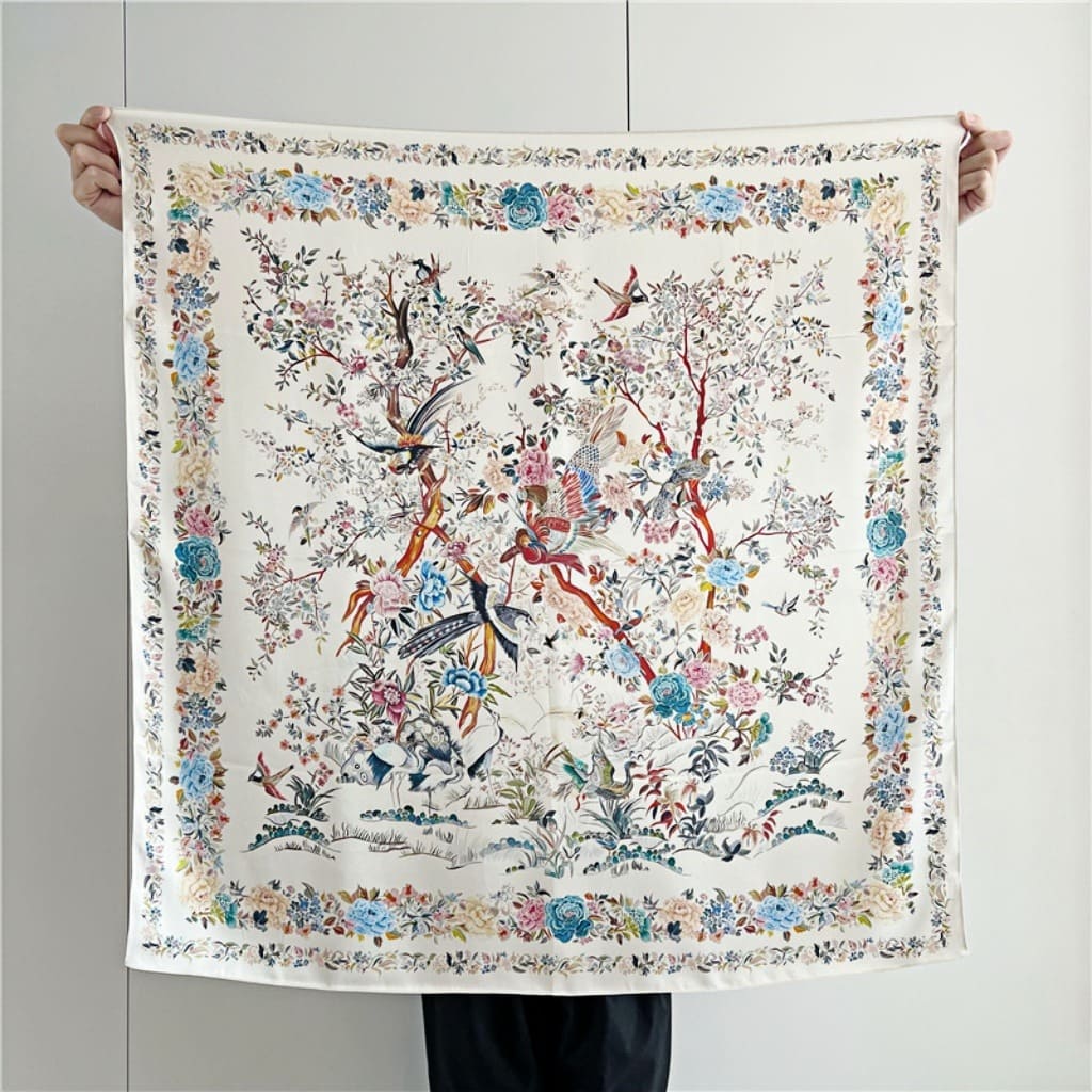 MaraSilk Pure Mulberry Silk Scarf - Square Crepe Satin MS419 34" x 34" MS41901