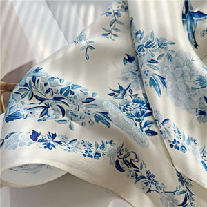 MaraSilk Pure Mulberry Silk Scarf - Square Crepe Satin MS419