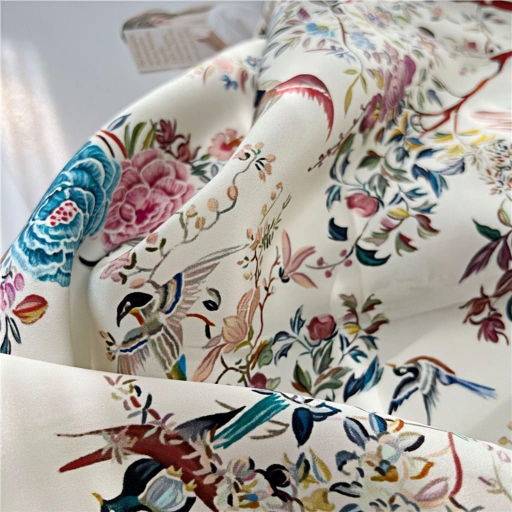 MaraSilk Pure Mulberry Silk Scarf - Square Crepe Satin MS419