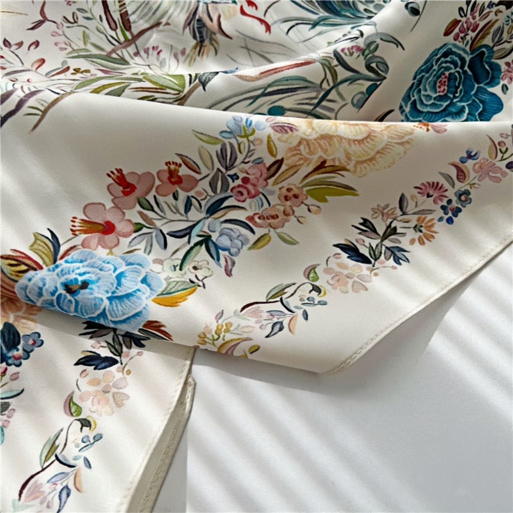 MaraSilk Pure Mulberry Silk Scarf - Square Crepe Satin MS419