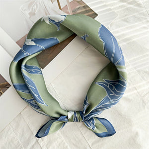 MaraSilk Pure Mulberry Silk Scarf Square Crepe Satin MS42-16