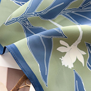 MaraSilk Pure Mulberry Silk Scarf Square Crepe Satin MS42-18