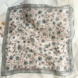 MaraSilk Pure Mulberry Silk Scarf Square Crepe Satin MS42-23