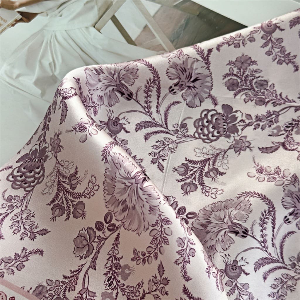 MaraSilk Pure Mulberry Silk Scarf Square Crepe Satin MS42-34