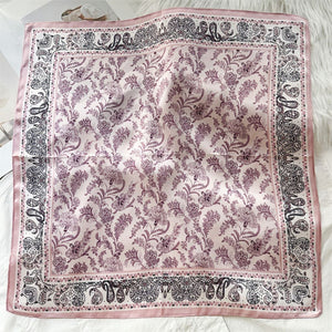 MaraSilk Pure Mulberry Silk Scarf Square Crepe Satin MS42-35