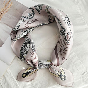 MaraSilk Pure Mulberry Silk Scarf Square Crepe Satin MS42-44