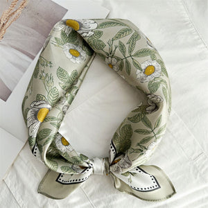 MaraSilk Pure Mulberry Silk Scarf Square Crepe Satin MS42-48