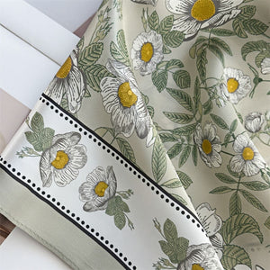 MaraSilk Pure Mulberry Silk Scarf Square Crepe Satin MS42-50