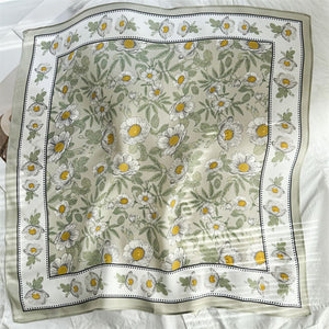 MaraSilk Pure Mulberry Silk Scarf Square Crepe Satin MS42-51